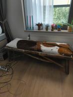 Bank met echte koeienhuid, Ophalen of Verzenden