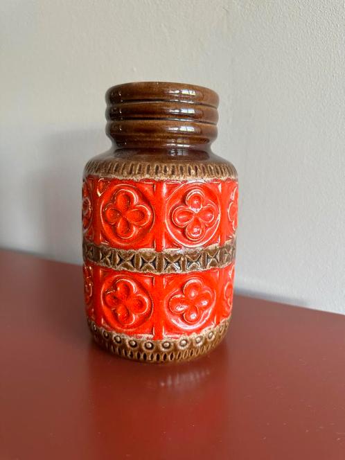 Scheurich Keramik vaas 289-18, Huis en Inrichting, Woonaccessoires | Vazen, Zo goed als nieuw, Oranje, Minder dan 50 cm, Aardewerk of Porselein