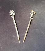 Twee zilveren pijpenragers/wroetes, Ophalen of Verzenden, Zilver