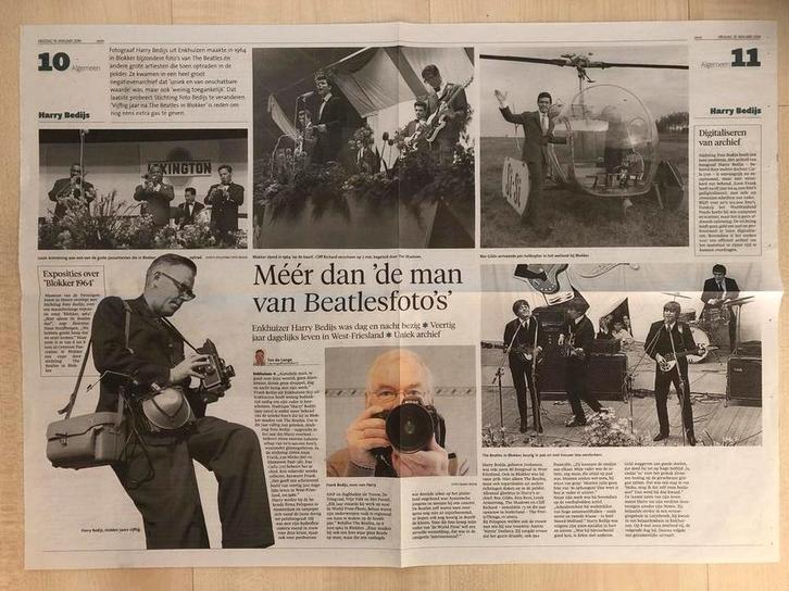Harry Bedijs: Beatles foto's en meer, Boeken, Tijdschriften en Kranten, Gelezen, Krant, Ophalen of Verzenden