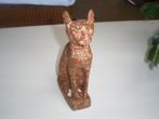Poezen beeld van speksteen Egyptische godin, Ophalen of Verzenden, Gebruikt, Dier
