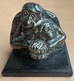Orang Oetan met jong, WWF (verzilverd tin), Antiek en Kunst, Ophalen of Verzenden
