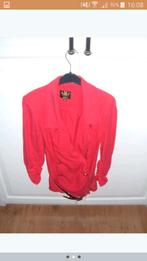 Rood colbert/blouse van shoeby met goudkleurig riem S 3 x ge, Kleding | Dames, Tops, Shoeby, Ophalen of Verzenden, Lange mouw