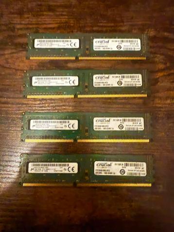 4x4 GB DDR3 1600M/T beschikbaar voor biedingen