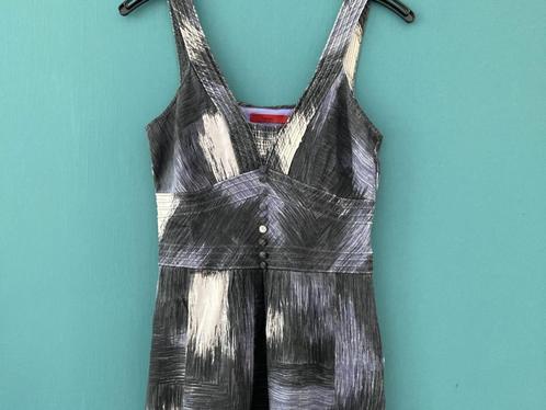 Art Jurk van Fransa Maat S, Kleding | Dames, Jurken, Zo goed als nieuw, Maat 36 (S), Grijs, Onder de knie, Ophalen of Verzenden