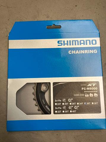 Shimano XT M8000 2x11 kettingbladen 36 en 34 nieuw beschikbaar voor biedingen