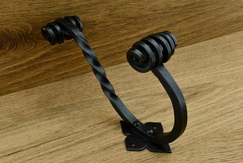 5 stuks grote gesmede zwarte kapstokhaken, Huis en Inrichting, Woonaccessoires | Kapstokken, Nieuw, Wandhaken, Minder dan 100 cm