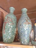 Mozaïek vazen groot 60 cm glas boom groen blauw turquoise, Huis en Inrichting, Woonaccessoires | Vazen, Ophalen of Verzenden
