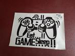 Eat game sleep sticker, Ophalen of Verzenden, Nieuw
