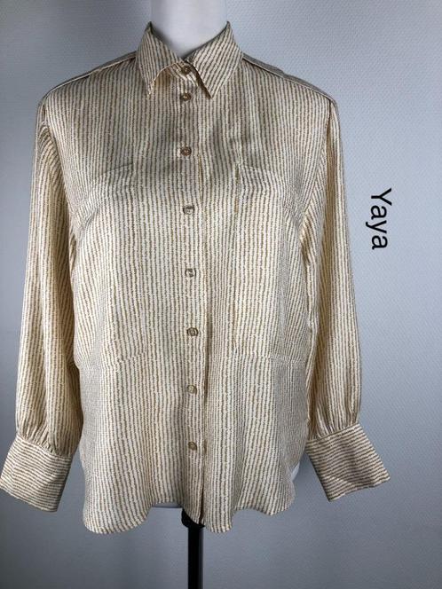 Yaya Overhemd  (mt: 34) DL/8013, Kleding | Dames, Blouses en Tunieken, Zo goed als nieuw, Maat 34 (XS) of kleiner, Blauw, Ophalen of Verzenden