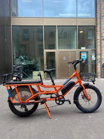 Tweedehands Radwagon Longtail elektrisch - oranje beschikbaar voor biedingen