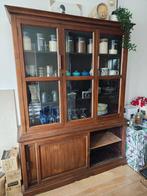 Klassieke buffetkast / vitrinekast, Huis en Inrichting, Kasten | Buffetkasten, Ophalen, Gebruikt, 100 tot 150 cm, Met deur(en)