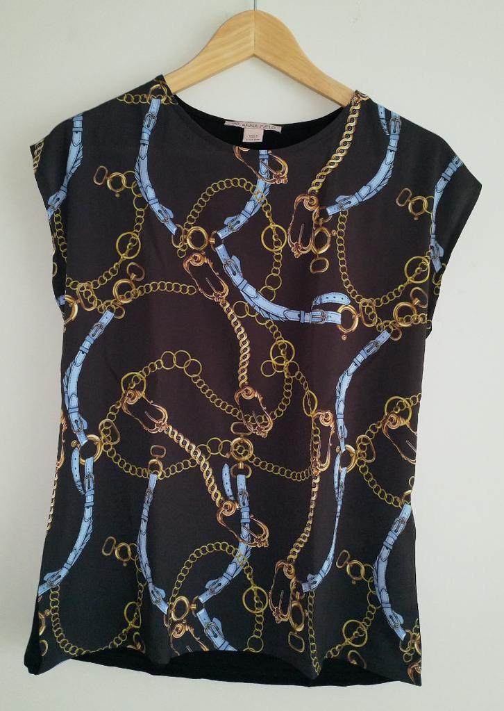 Anna Field zwart shirt (maat 34), Kleding | Dames, Tops, Zo goed als nieuw, Maat 34 (XS) of kleiner, Zwart, Zonder mouw, Ophalen of Verzenden