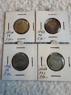 Kwartjes willem I 1824B 1824B 1826 U+B, Postzegels en Munten, Ophalen, Setje, Zilver, 25 cent