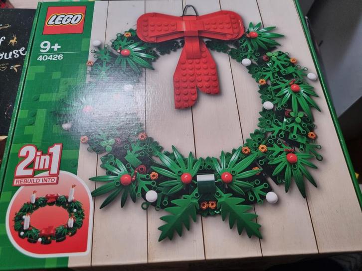 LEGO 40426 Kerstkrans 2-in-1 - Compleet!, Kinderen en Baby's, Speelgoed | Duplo en Lego, Gebruikt, Lego, Complete set, Ophalen of Verzenden
