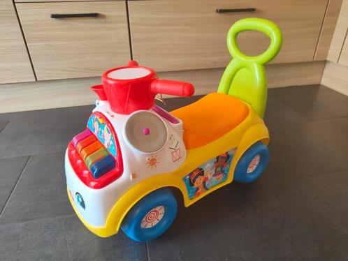 Loopauto met licht en geluid en muziekinstrumentjes., Kinderen en Baby's, Speelgoed | Fisher-Price, Zo goed als nieuw, Met licht