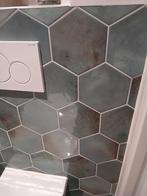 Cifre Ceramica wandtegel Zeshoek  Bruin glans, Doe-het-zelf en Verbouw, Ophalen, Nieuw, Minder dan 20 cm, Minder dan 20 cm