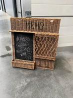 Rieten Memobord met Krijtbord, Ophalen, Gebruikt, Krijtbord
