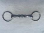 Dubbelgebroken bit RVS, 13 cm, Ophalen of Verzenden, Zo goed als nieuw, Dressuur