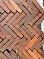 56m2 hard gebakken lage waaltjes klinkers rood bruin, Ophalen, Gebruikt, Keramiek, Klinkers