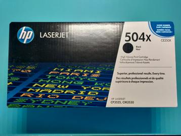 HP 504x CE250X Zwarte Cartridge - Nieuw & Origineel beschikbaar voor biedingen