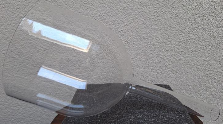 Helder kristallen klankschaal met handgreep, incl. opbergtas, Muziek en Instrumenten, Overige Muziek en Instrumenten, Zo goed als nieuw