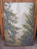 Wandpaneel boslandschap, Ophalen, Schilderij, 75 cm of meer