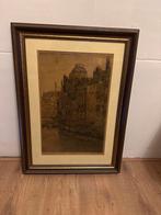 Eugene Rensburg Ets de Steiger Rotterdam, Antiek en Kunst, Kunst | Etsen en Gravures, Ophalen