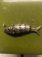 Zilveren Oude/vintage vis hangen voor ketting, Ophalen, Zilver