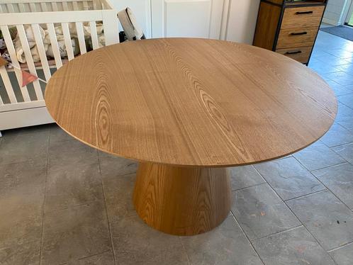 Eetkamertafel 120cm doorsnee, Huis en Inrichting, Tafels | Salontafels, Zo goed als nieuw, 75 cm of meer, 100 tot 150 cm, 100 tot 150 cm