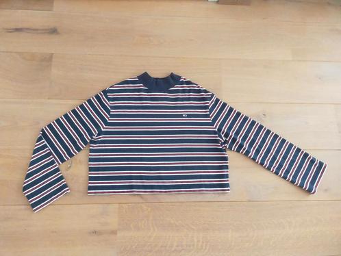 Tommy Hilfiger gestreepte navel trui maat M (katoen), Kleding | Dames, T-shirts, Gedragen, Maat 38/40 (M), Blauw, Lange mouw, Ophalen of Verzenden