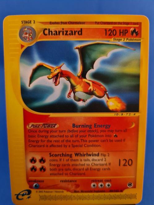Charizard 40/165 - Expedition Base Set, Hobby en Vrije tijd, Verzamelkaartspellen | Pokémon, Gebruikt, Losse kaart, Verzenden