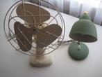 Bureau lampje en ventilator jaren 1950., Verzamelen, Retro, Ophalen of Verzenden, Huis en Inrichting