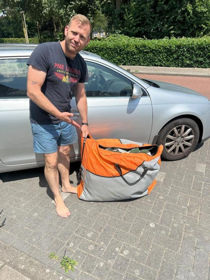 Voortent Baco Groen (5,60 omloopafmeting), Caravans en Kamperen, Tenten, Gebruikt, Ophalen