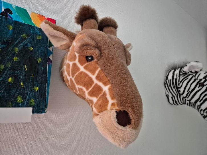 Dierenhoofd Giraffe, Zebra of Olifant (wanddecoratie), Kinderen en Baby's, Kinderkamer | Inrichting en Decoratie, Nieuw, Wanddecoratie