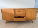 Eikenhouten modern dressoir met schuifdeuren, Huis en Inrichting, Ophalen, Gebruikt, 150 tot 200 cm, Eikenhout