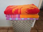 3 leuke strandlakens, Ophalen of Verzenden, Gebruikt, Overige kleuren, Handdoek