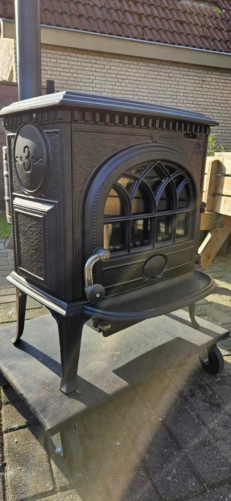 Jotul F3 CB Houtkachel als nieuw, Huis en Inrichting, Houtkachel, Ophalen of Verzenden, Zo goed als nieuw, Vrijstaand