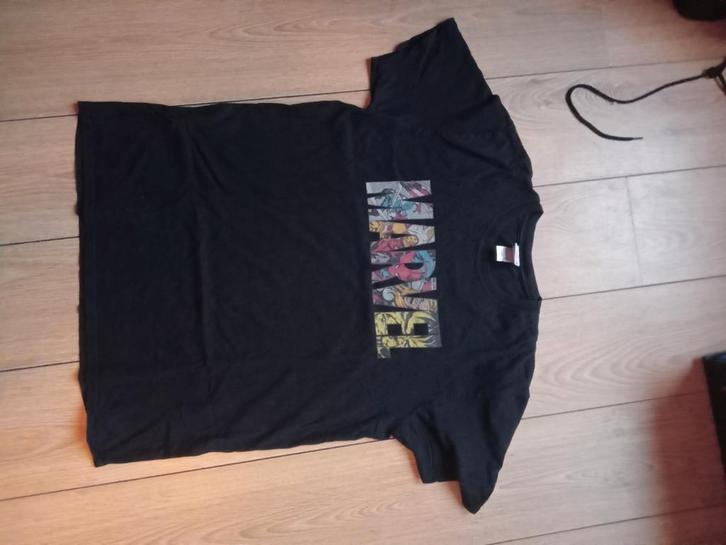 Marvel T-shirt XL - Stoer Design!, Kleding | Heren, T-shirts, Zo goed als nieuw, Maat 56/58 (XL), Zwart, Ophalen of Verzenden