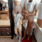 Antieke shabby etalagepopje paspop, Ophalen