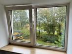 Kunststof kozijn met draai/kip raam en HR++ glas 153x105 cm, Ophalen, Gevelraam of Ruit, Gebruikt, 80 tot 120 cm
