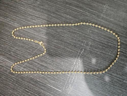 14 k gouden balletjes ketting 23 gram 65 cm, Sieraden, Tassen en Uiterlijk, Kettingen, Nieuw, Goud, Goud, Ophalen of Verzenden