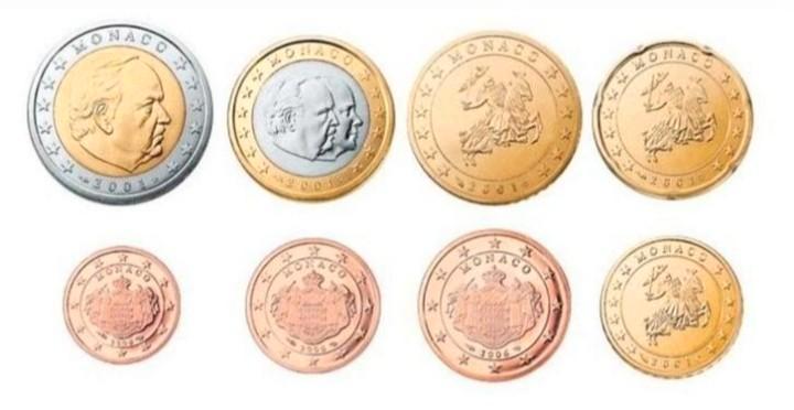 Monaco Losse Munten(1cent t/2euro)(2001 t/m 2016)UNC+Proof, Postzegels en Munten, Munten | Europa | Euromunten, Losse munt, Monaco