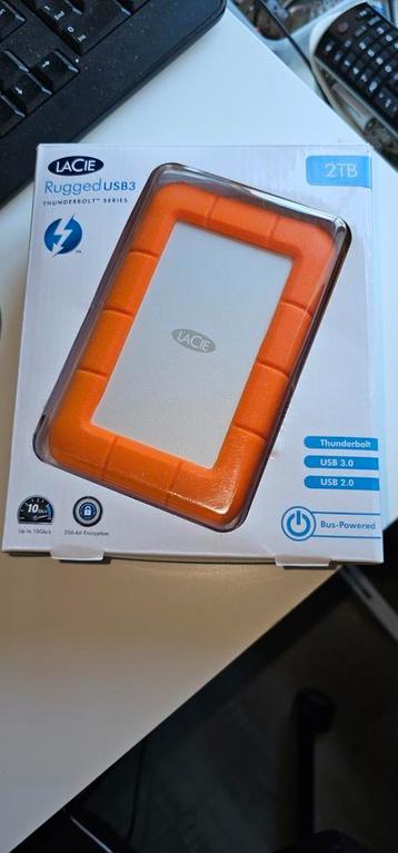 Lacie Rugged USB3  Thunderbolt series externe harde schijf. beschikbaar voor biedingen