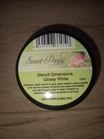 Sweet poppy stencil paste glossy white, Nieuw, Ophalen of Verzenden