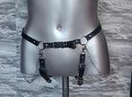 kinky/fetish taille harnas met kettinkjes, Ophalen of Verzenden, Zwart, Body of Korset