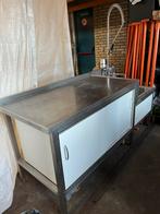 Spoelkeuken, keukenblok horeca, Zakelijke goederen, Horeca | Keukenapparatuur, Ophalen, Gebruikt, RVS Meubilair