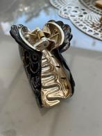 Elegante Haarclip - Zwart met Zilver, Ophalen of Verzenden, Zo goed als nieuw, Haarspeld