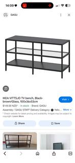 Ikea Vittsjö tv meubel, Huis en Inrichting, Kasten | Stellingkasten, Ophalen, Zo goed als nieuw