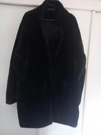 Zwarte imitatie bontjas, Ophalen of Verzenden, Zo goed als nieuw, Maat 46/48 (XL) of groter, Carnaval